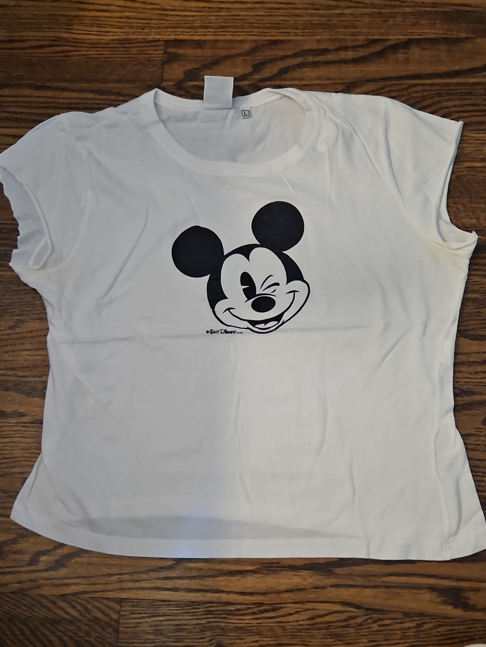 White Mickey Graphic Short Sleeve Tee - Disney